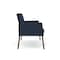 Lesro Mystic Lounge Reception Loveseat, Bronze, RF Blueberry Back, MD Ink Seat, RF Blueberry Arm Panels ML1501 - alternate 2